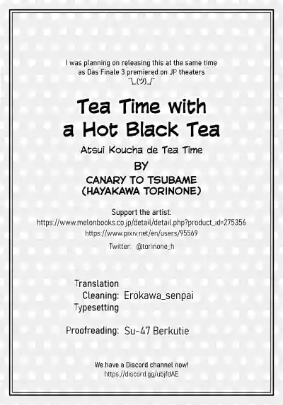 Download Atsui Koucha de Tea Time | Tea Time with a Hot Black Tea