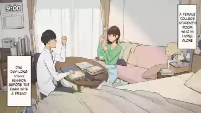 Download Hitorigurashi no Joshidaisei no Oheya, Tomodachi to Ichinichi Shuuchuu shite Benkyoukai shiyou to Kimeta Hi | Preparing for exam with my friend