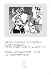 Download Summer Diary Notes