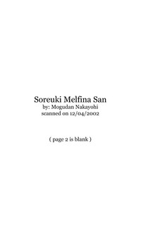 Download Soreyuke! Melfina-san